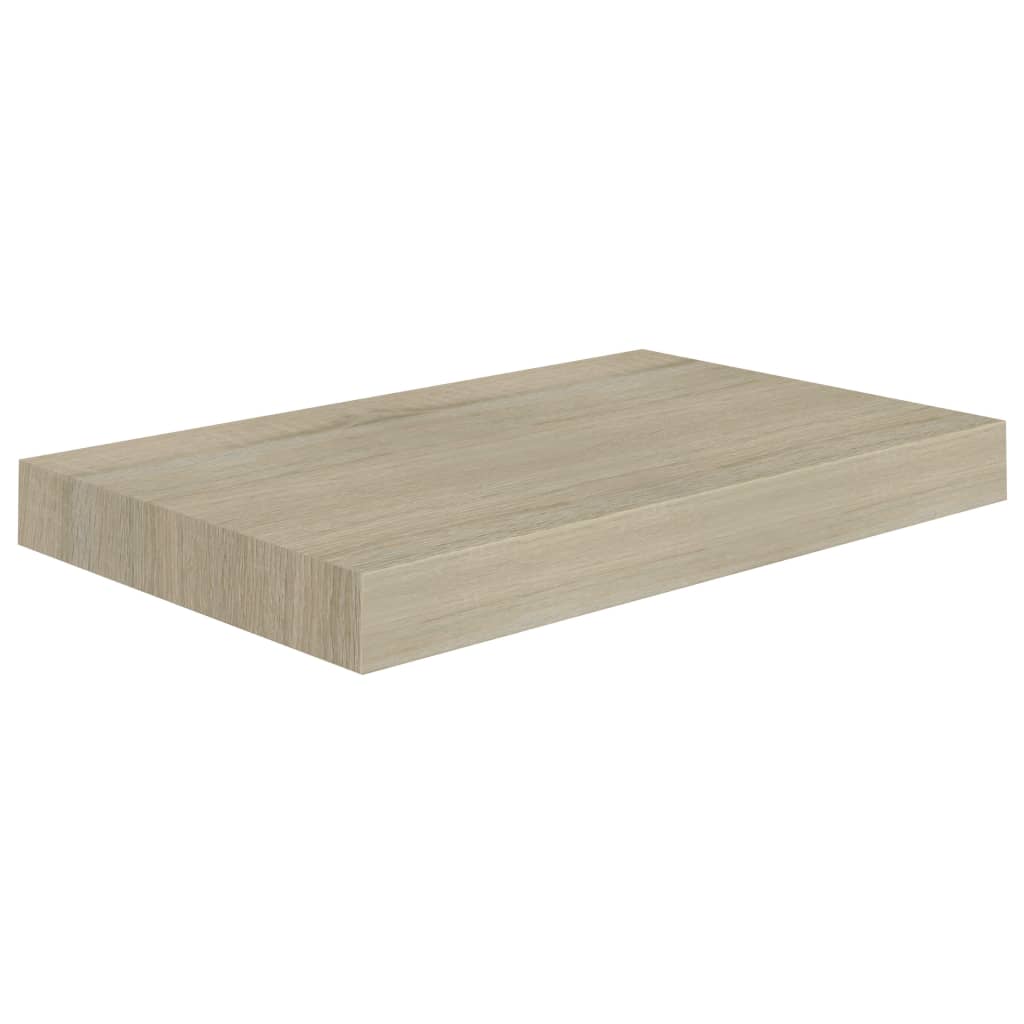 Étagères murales flottantes 2 pcs chêne 40x23x3,8 cm MDF