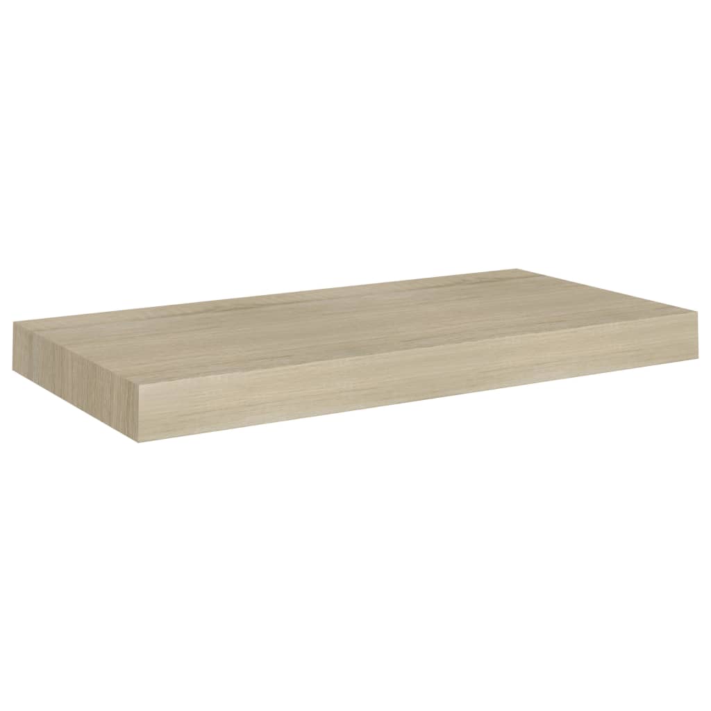 Étagère murale flottante chêne 50x23x3,8 cm MDF