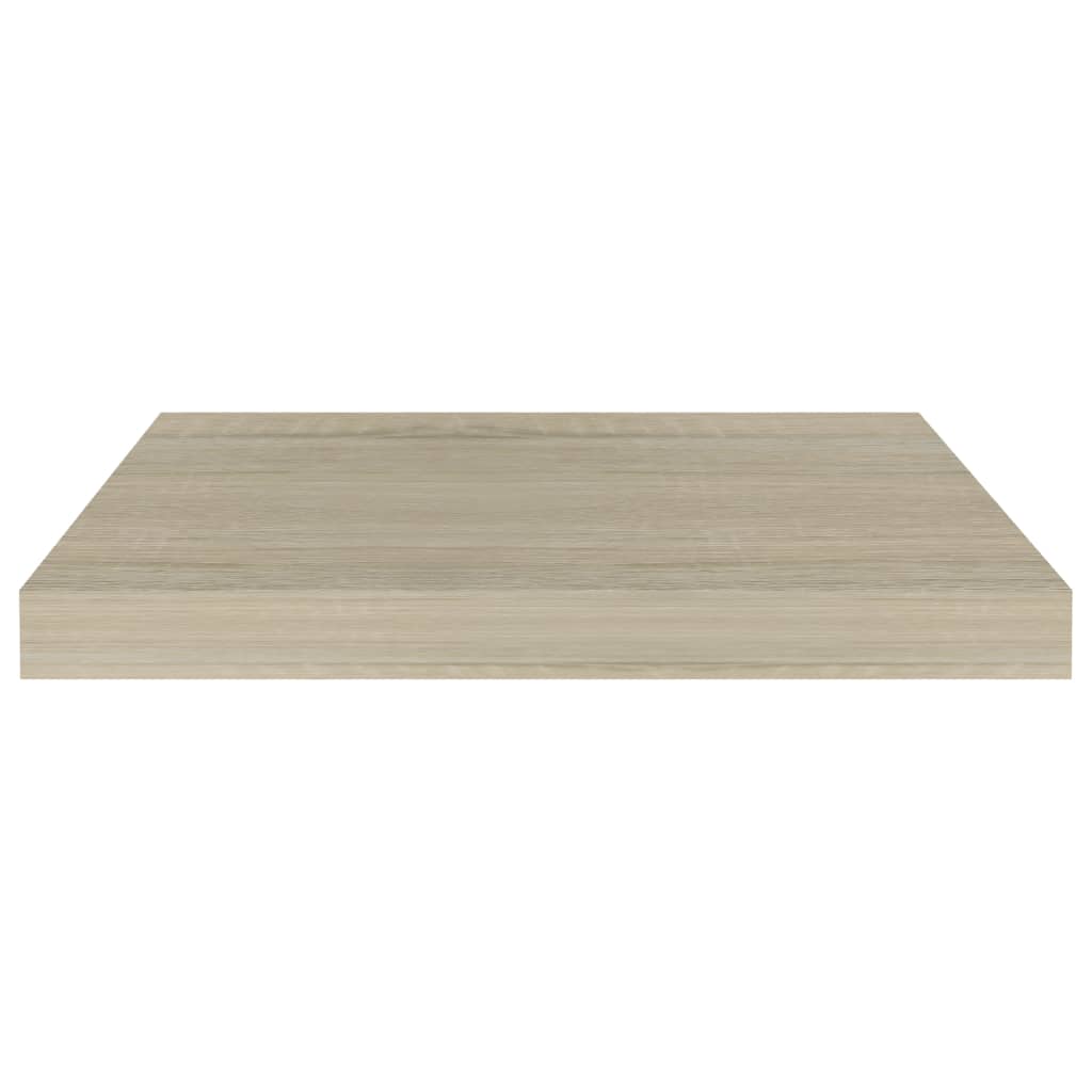 Étagères murales flottantes 2 pcs chêne 50x23x3,8 cm MDF