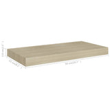 Étagères murales flottantes 2 pcs chêne 50x23x3,8 cm MDF