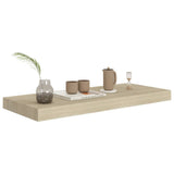 Étagère flottante murale chêne 60x23,5x3,8 cm MDF