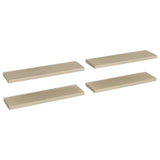 Étagères murales flottantes 4 pcs chêne 90x23,5x3,8 cm MDF