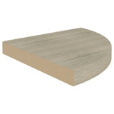 Étagère d'angle flottante chêne 35x35x3,8 cm MDF