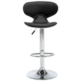 Tabourets de bar lot de 2 noir similicuir