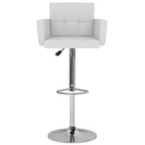 Tabourets de bar lot de 2 blanc similicuir