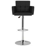 Tabourets de bar lot de 2 noir similicuir