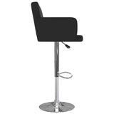 Tabourets de bar lot de 2 noir similicuir