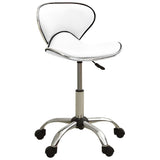 Tabouret de salon et spa Blanc Similicuir