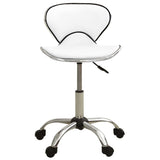 Tabouret de salon et spa Blanc Similicuir