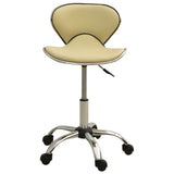 323677 vidaXL Salon Spa Stool Cream Faux Leather