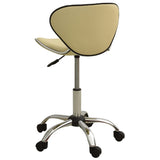 323677 vidaXL Salon Spa Stool Cream Faux Leather