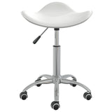 Tabouret de salon et spa Blanc Similicuir