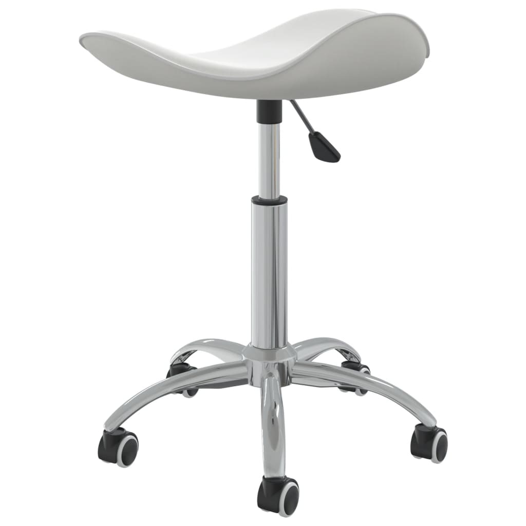 Tabouret de salon et spa Blanc Similicuir