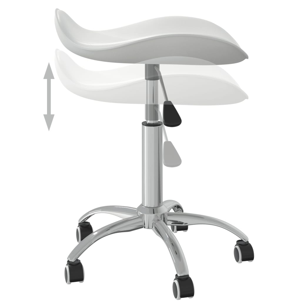 Tabouret de salon et spa Blanc Similicuir