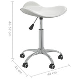 Tabouret de salon et spa Blanc Similicuir