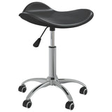 Tabouret de salon et spa Noir Similicuir