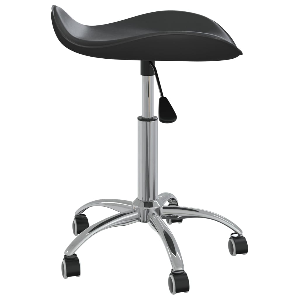 Tabouret de salon et spa Noir Similicuir