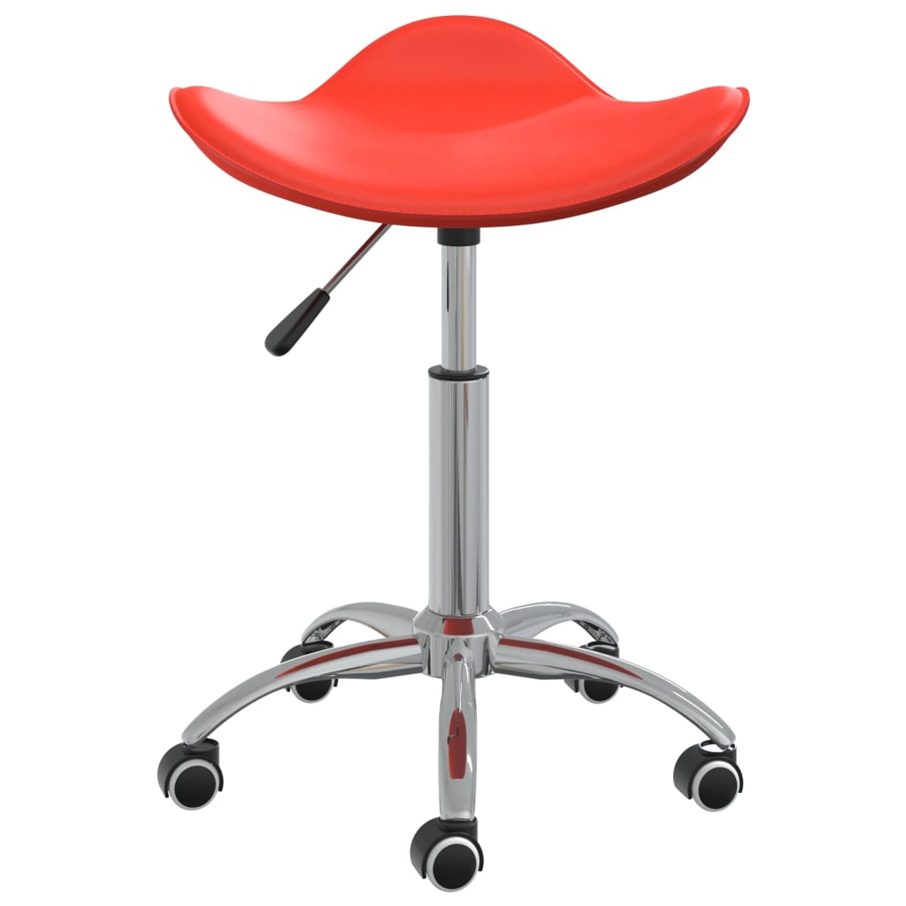 Tabouret de salon et spa Rouge Similicuir