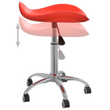 Tabouret de salon et spa Rouge Similicuir