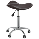 Brown Faux Leather Lounge and Spa Stool