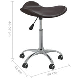 Tabouret de salon et spa Marron Similicuir