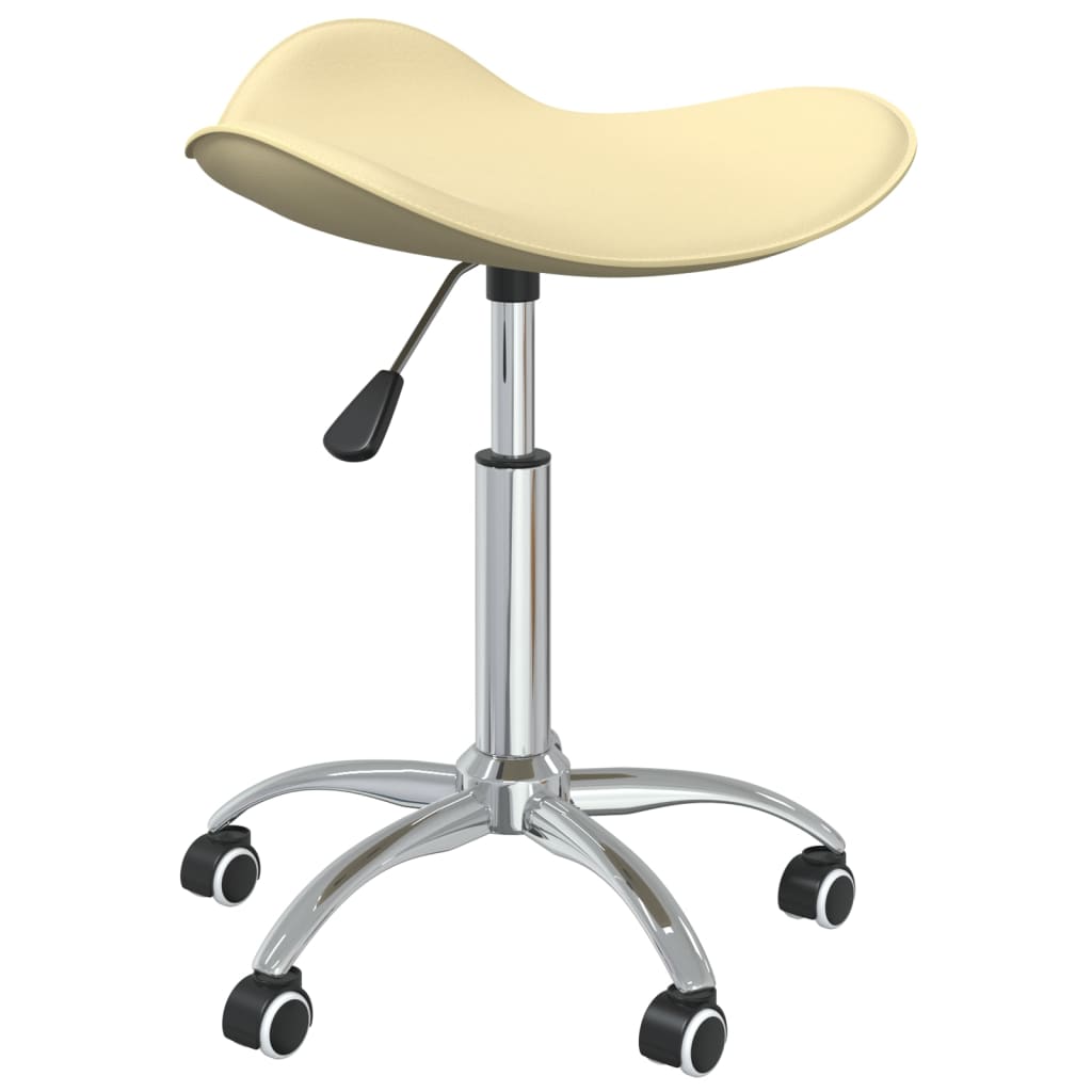 Tabouret de salon et spa Crème Similicuir