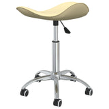 Tabouret de salon et spa Crème Similicuir