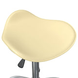 Tabouret de salon et spa Crème Similicuir