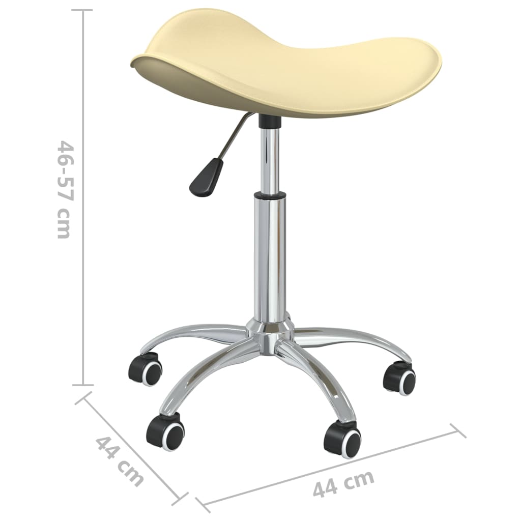 Tabouret de salon et spa Crème Similicuir