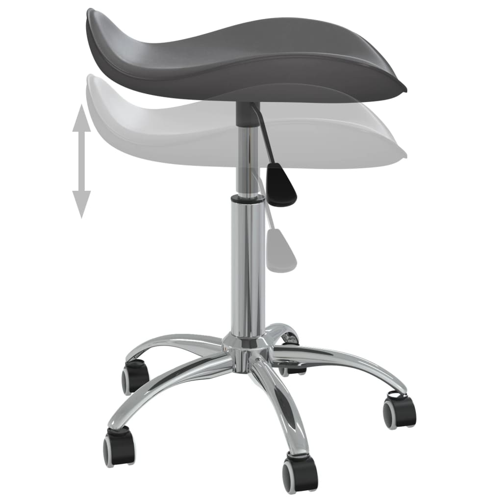 Tabouret de salon et spa Gris Similicuir