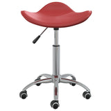 Tabouret de salon et spa Rouge bordeaux Similicuir