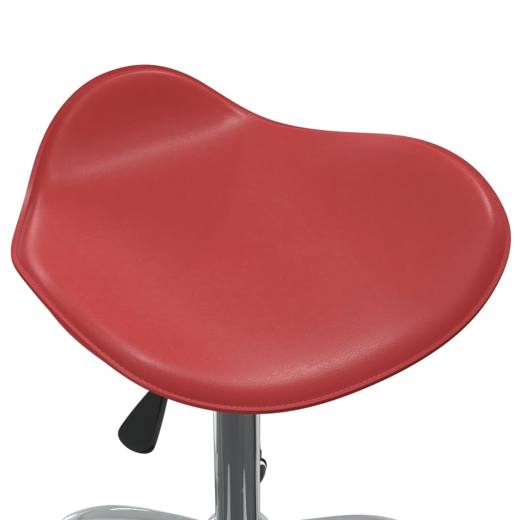 Tabouret de salon et spa Rouge bordeaux Similicuir