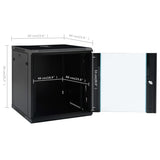 Coffret de réseau mural 12U 19" IP20 600x600x640 mm