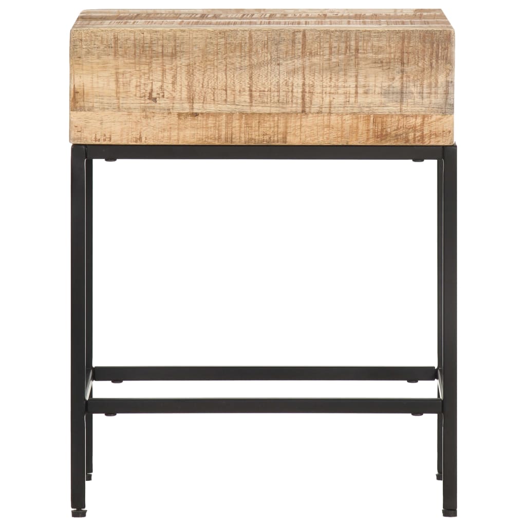 Table d'appoint 40x30x50 cm Bois massif de manguier brut