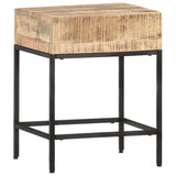 Table d'appoint 40x30x50 cm Bois massif de manguier brut