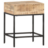 Table d'appoint 40x30x50 cm Bois massif de manguier brut