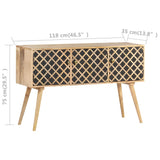 Buffet 118x35x75 cm Bois de manguier massif