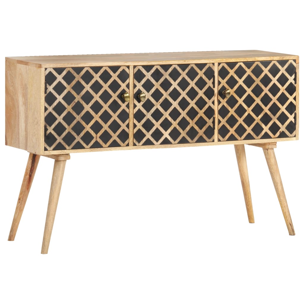 Buffet 118x35x75 cm Bois de manguier massif