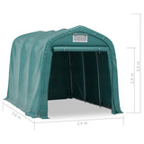 Tente de garage PVC 2,4x3,6 m Vert