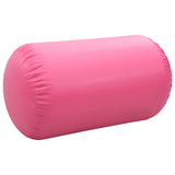 Rouleau gonflable de gymnastique avec pompe 100x60 cm PVC Rose