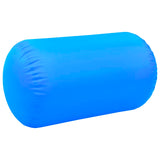 Rouleau gonflable de gymnastique avec pompe 100x60 cm PVC Bleu