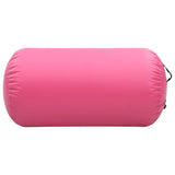 Aufblasbare Gymnastikrolle mit Pumpe 120x75 cm PVC Pink