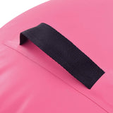 Aufblasbare Gymnastikrolle mit Pumpe 120x75 cm PVC Pink