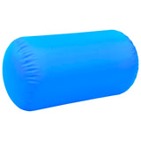 Rouleau gonflable de gymnastique avec pompe 120x75 cm PVC Bleu