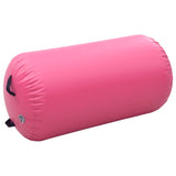 Inflatable Gymnastics Roller with Pump 120x90 cm PVC Pink