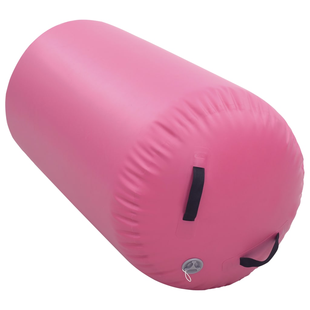 Inflatable Gymnastics Roller with Pump 120x90 cm PVC Pink