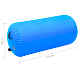 Aufblasbare Gymnastikrolle mit Pumpe 120x90 cm PVC Blau