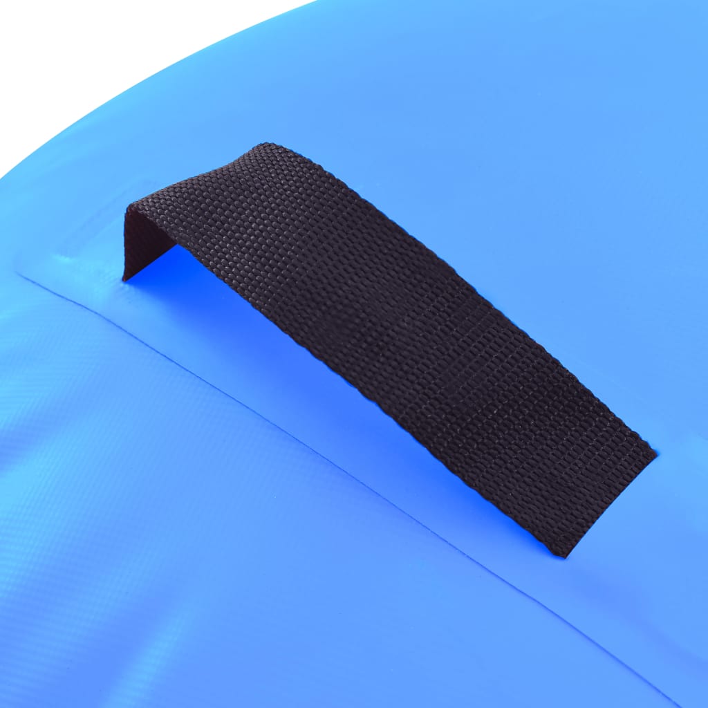 Aufblasbare Gymnastikrolle mit Pumpe 120x90 cm PVC Blau