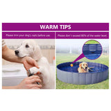 Piscine pliable pour chiens Rouge 300x40 cm PVC