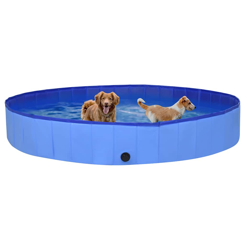 Foldable dog pool Blue 300x40 cm PVC